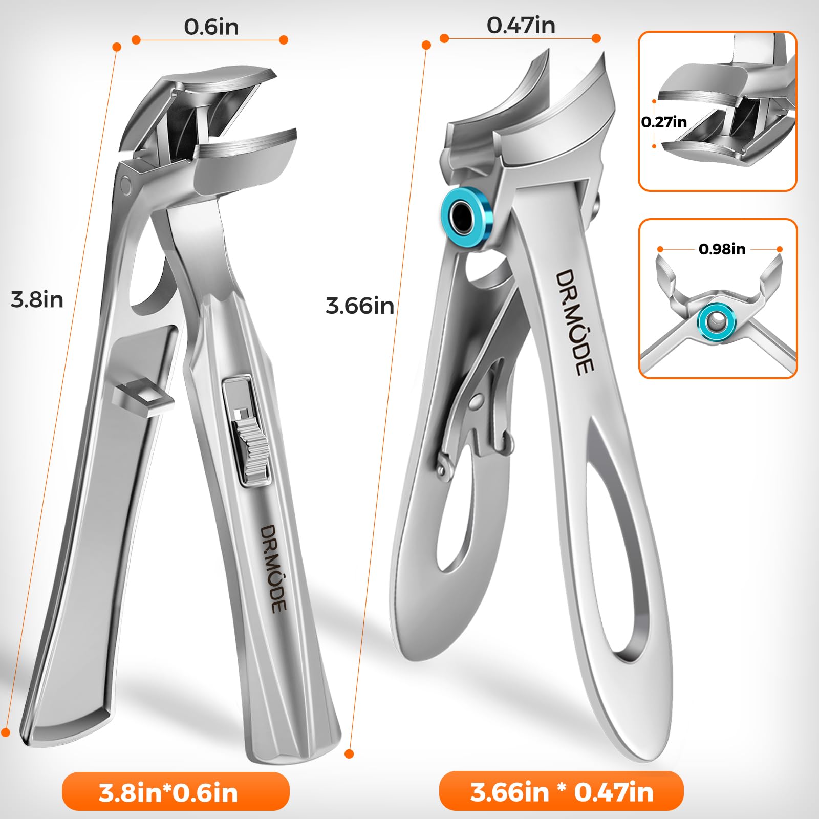 DRMODE ensemble accessoires pratique pour soins des ongles épais.
