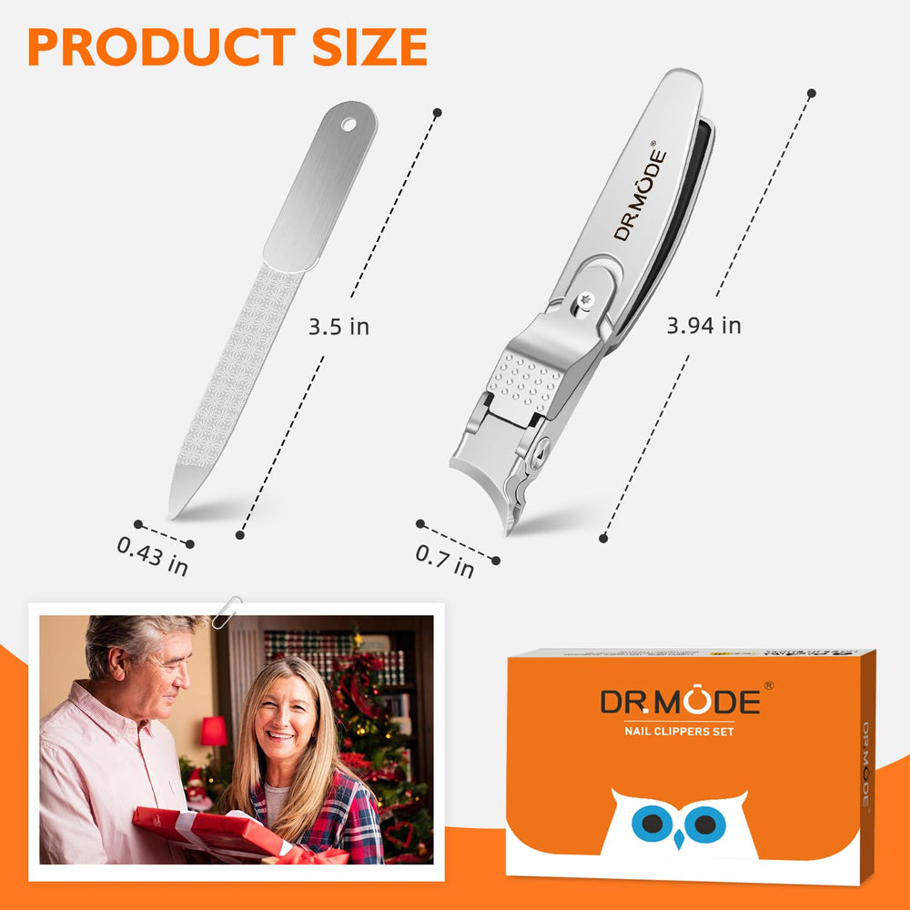 DRMODE Coupe-ongles cadeau pratique, idéal pour seniors et hommes.