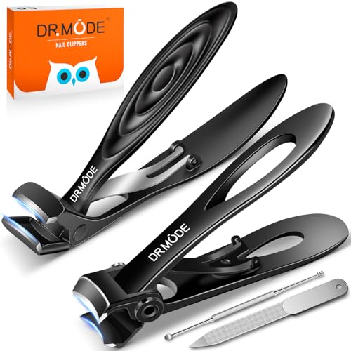 DRMODE coupe-ongles epais ouverture large, outil robuste pour ongles resistants.