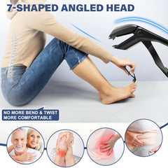 DRMODE coupe-ongles pour gros orteils, grande ouverture utile pour ongles épais.