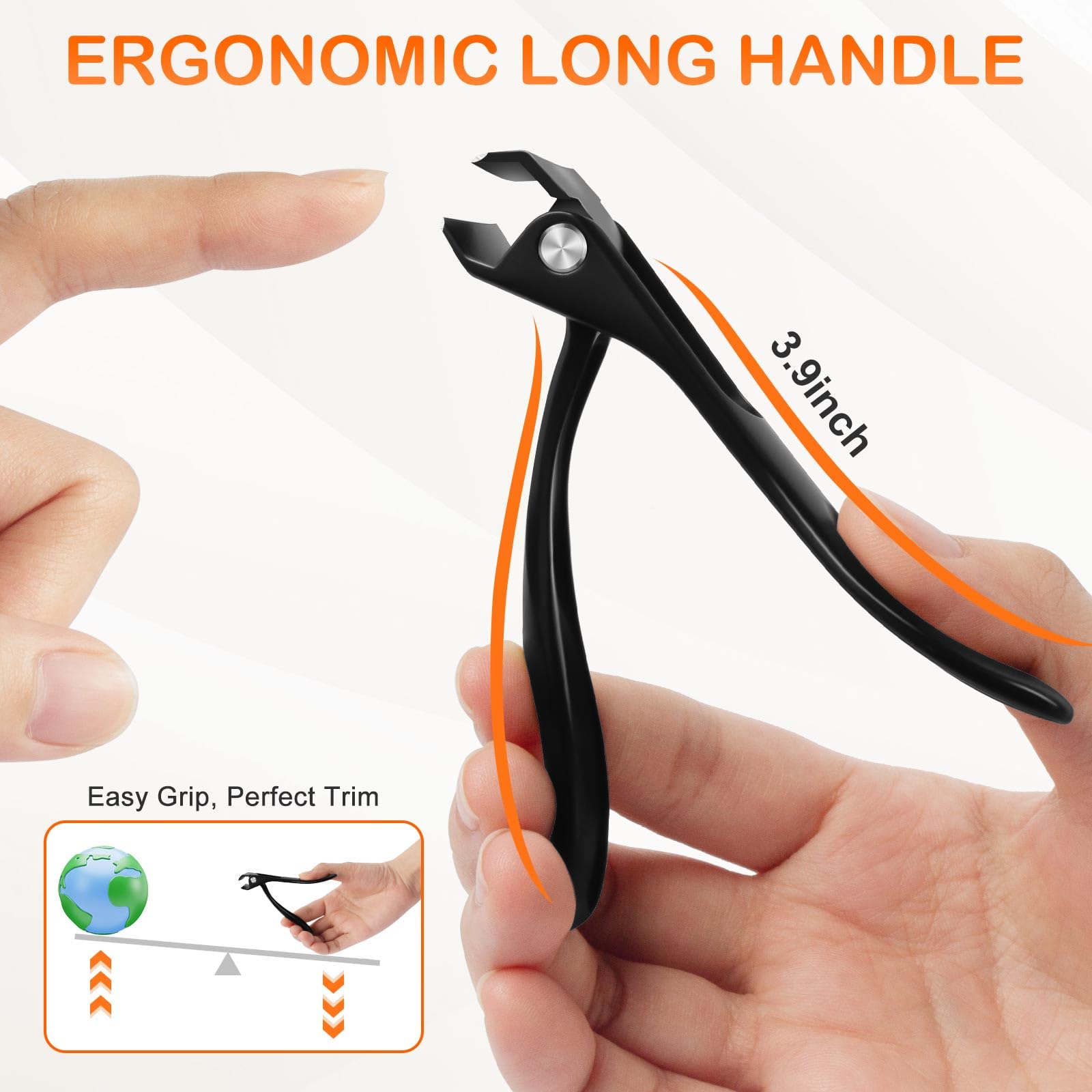 DRMODE Coupe-Ongles Longueur Poignee, manche long facilite l’utilisation