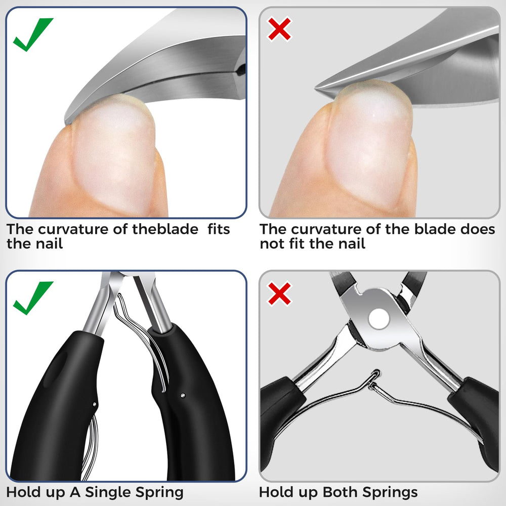 Ensemble 6 outils DRMODE pour soins d’ongles à domicile.