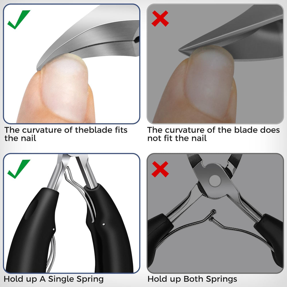 DRMODE lame incurvée 25 degrés épouse la forme de l’ongle.