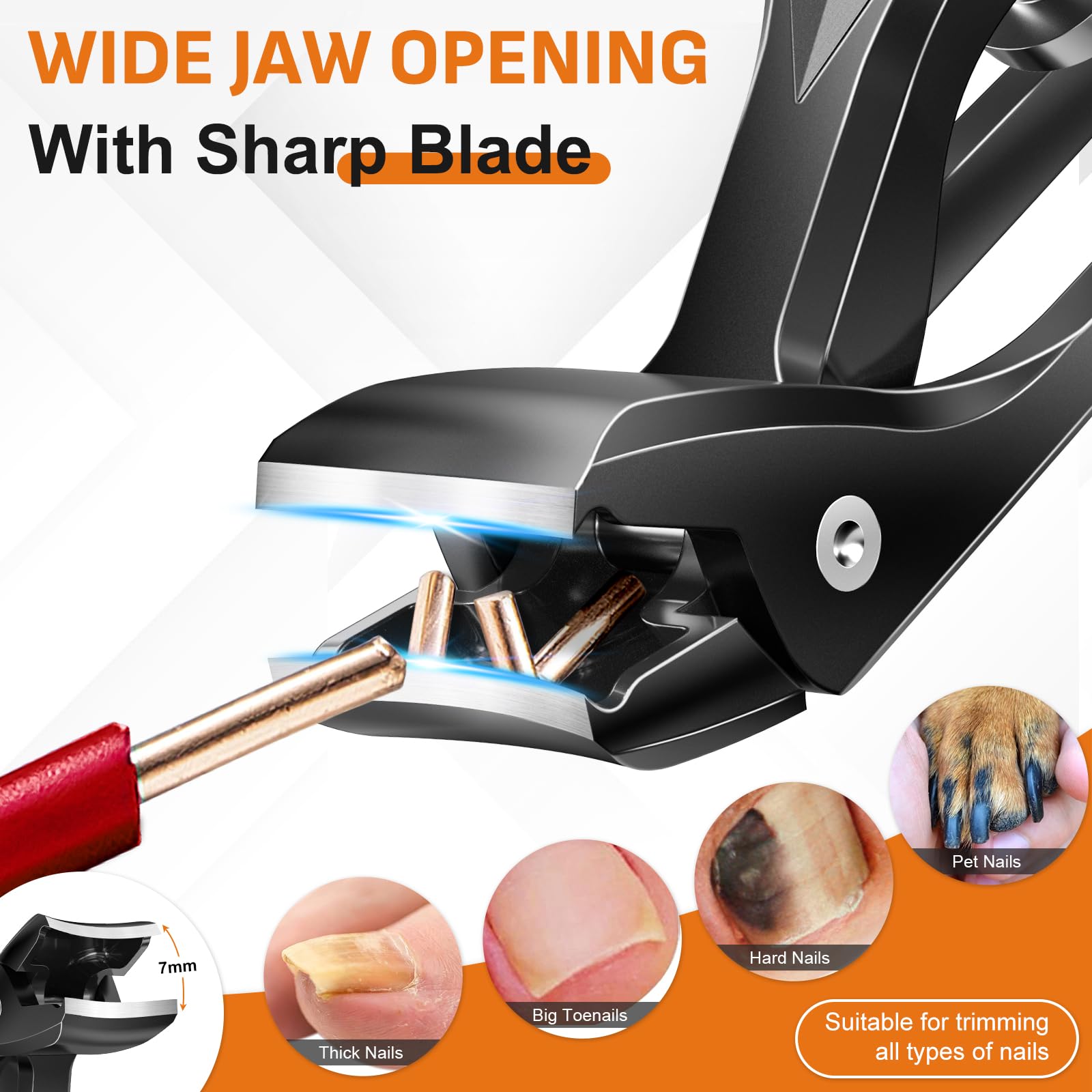 DRMODE lame tranchante et durable pour des coupes nettes sur ongles épais.