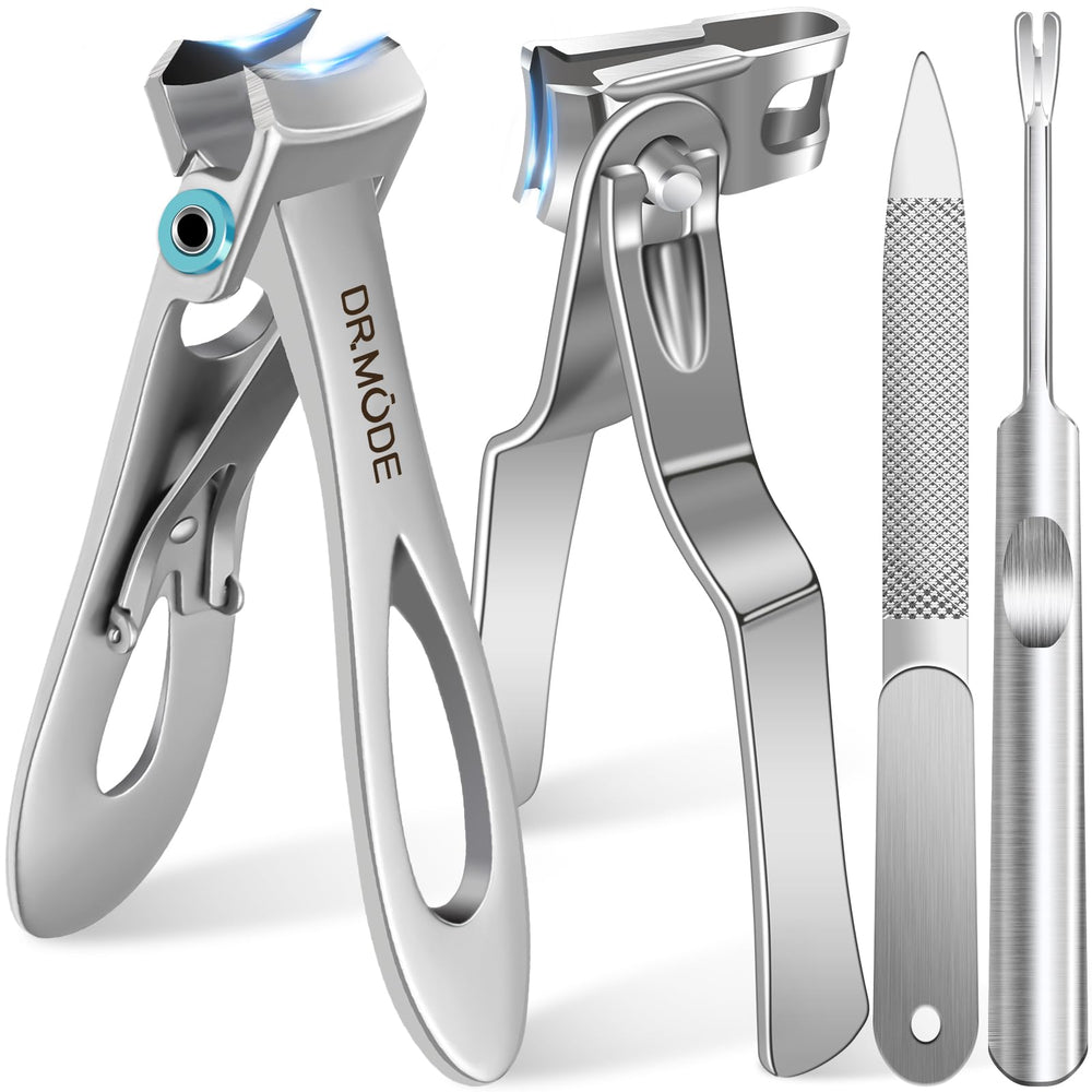 DRMODE coupe-ongles epais avec grande ouverture, pratique pour ongles resistants.