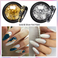 DRMODE poudre chrome or clair sur ongles pour éclat subtil