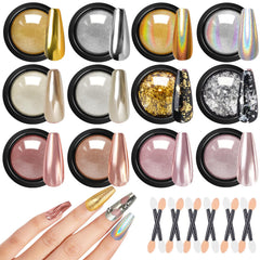 DRMODE poudre chrome or sur ongles pour fini miroir durable