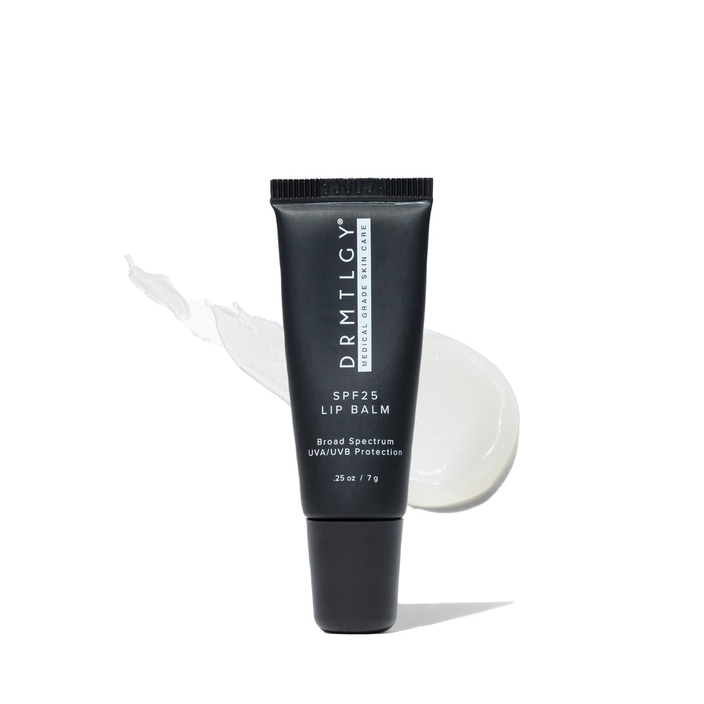 DRMTLGY baume lèvres SPF25 hydratant pour lèvres sèches et abîmées.