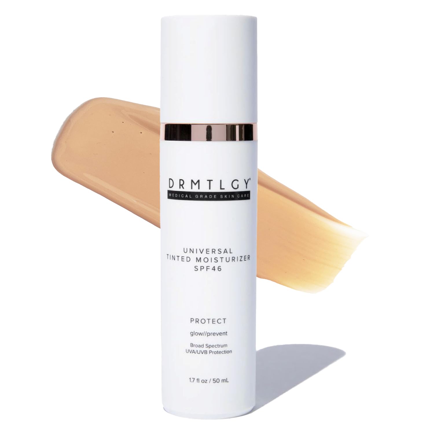 DRMTLGY brique: Bouteille teinte SPF46 pour un fini léger et naturel.