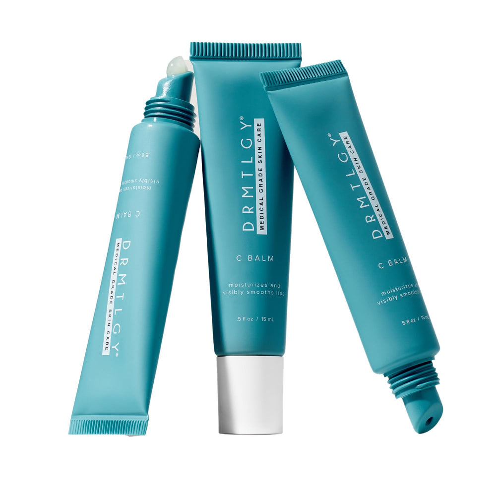 DRMTLGY C Balm – baume polyvalent répare et protège les lèvres sèches.