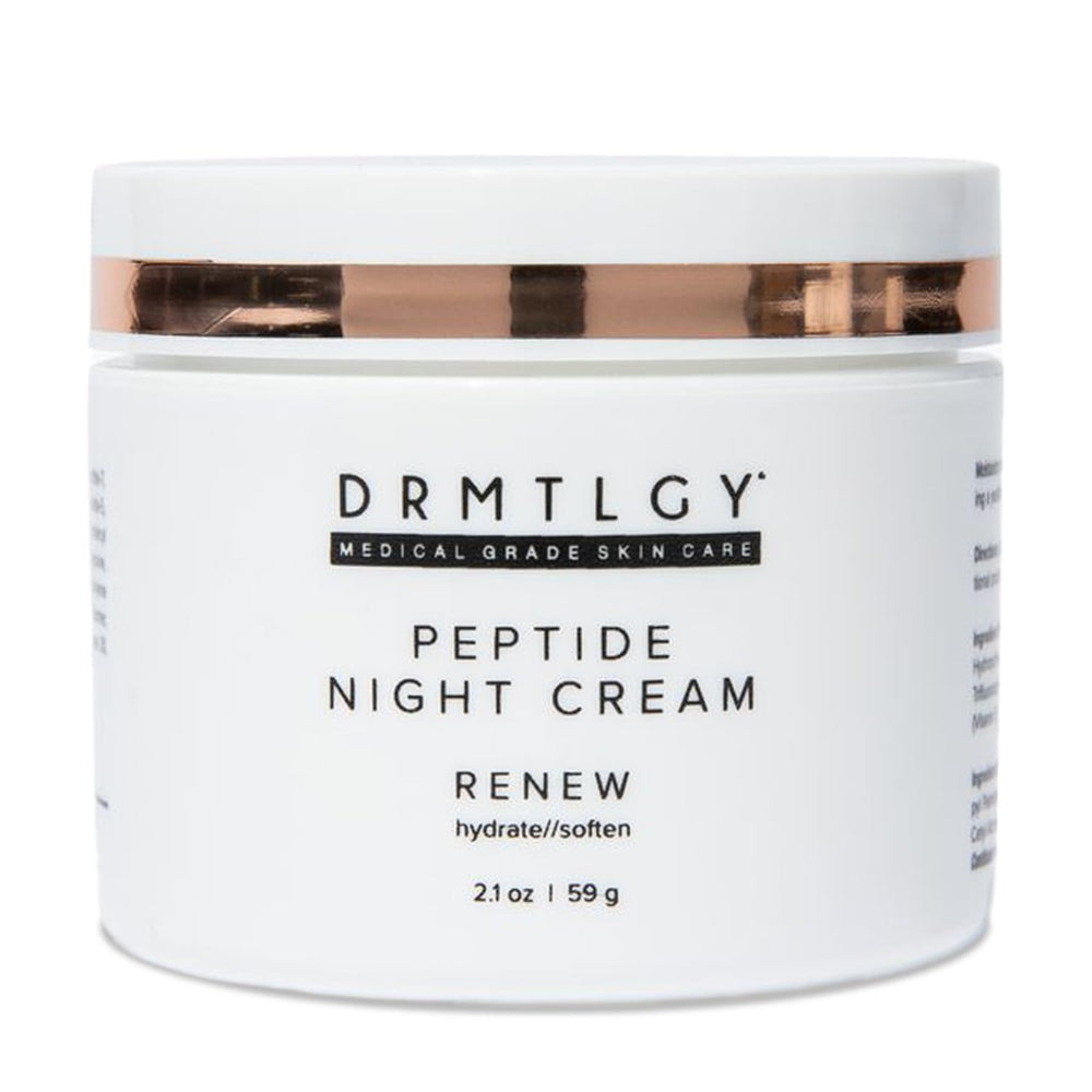 DRMTLGY Crème Nuit Peptides – flacon, hydratation nocturne efficace