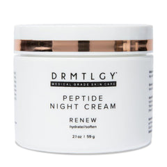DRMTLGY Crème Nuit Peptides – flacon, hydratation nocturne efficace