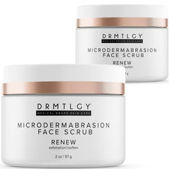 DRMTLGY gommage visage avec grains de pierre ponce pour peau plus lisse.