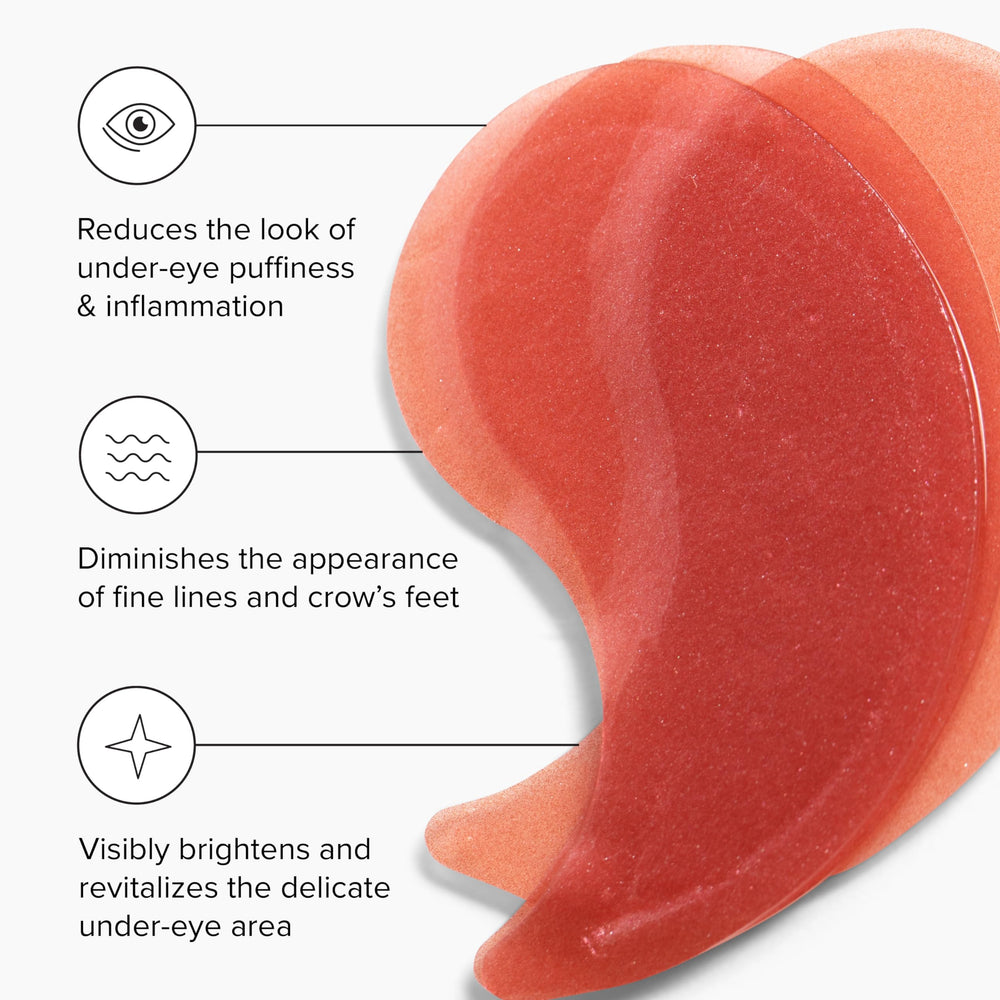 Patchs yeux hyaluronique, hydratation durable et contour souple.