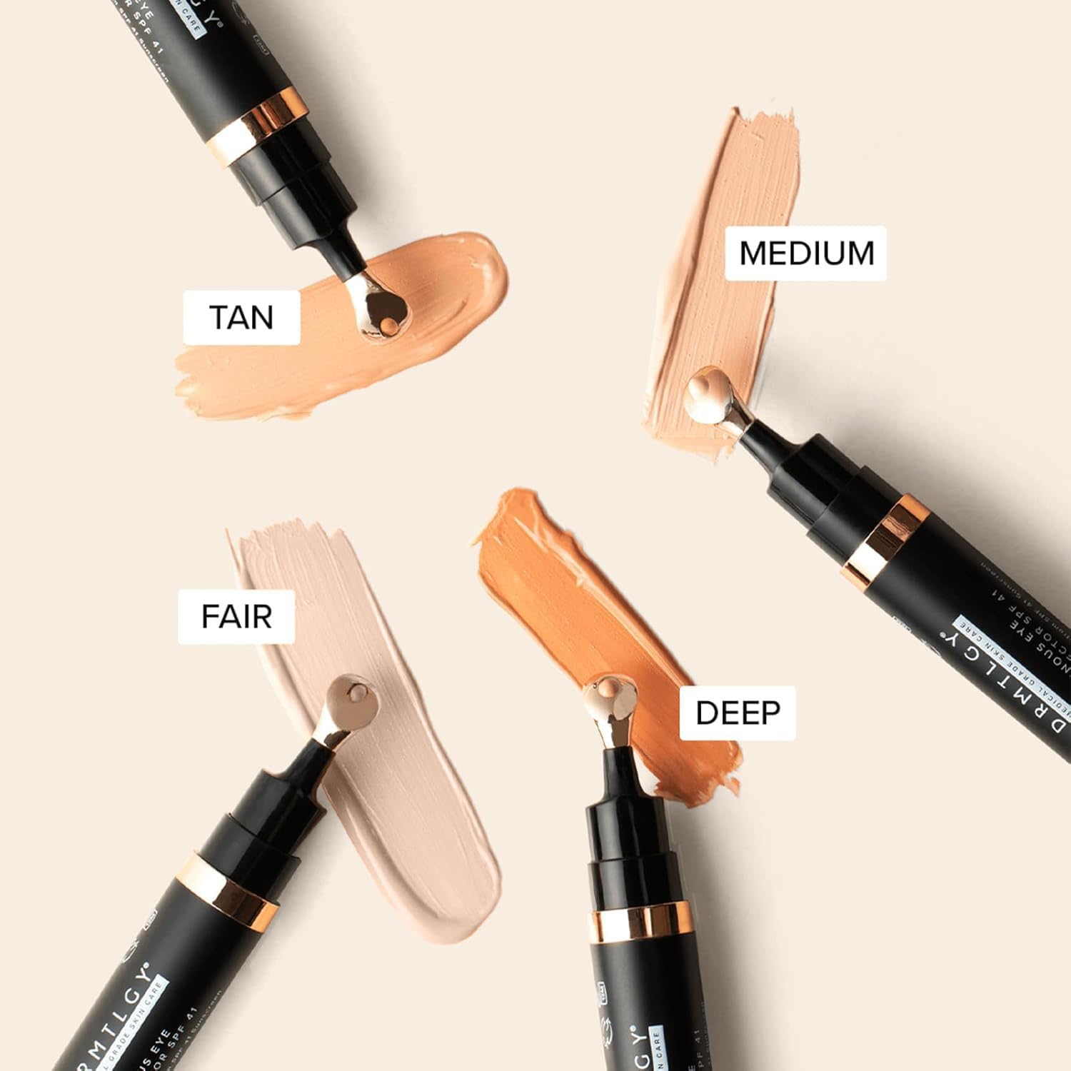 DRMTLGY Protection SPF41 formulée minérale pour le contour des yeux.