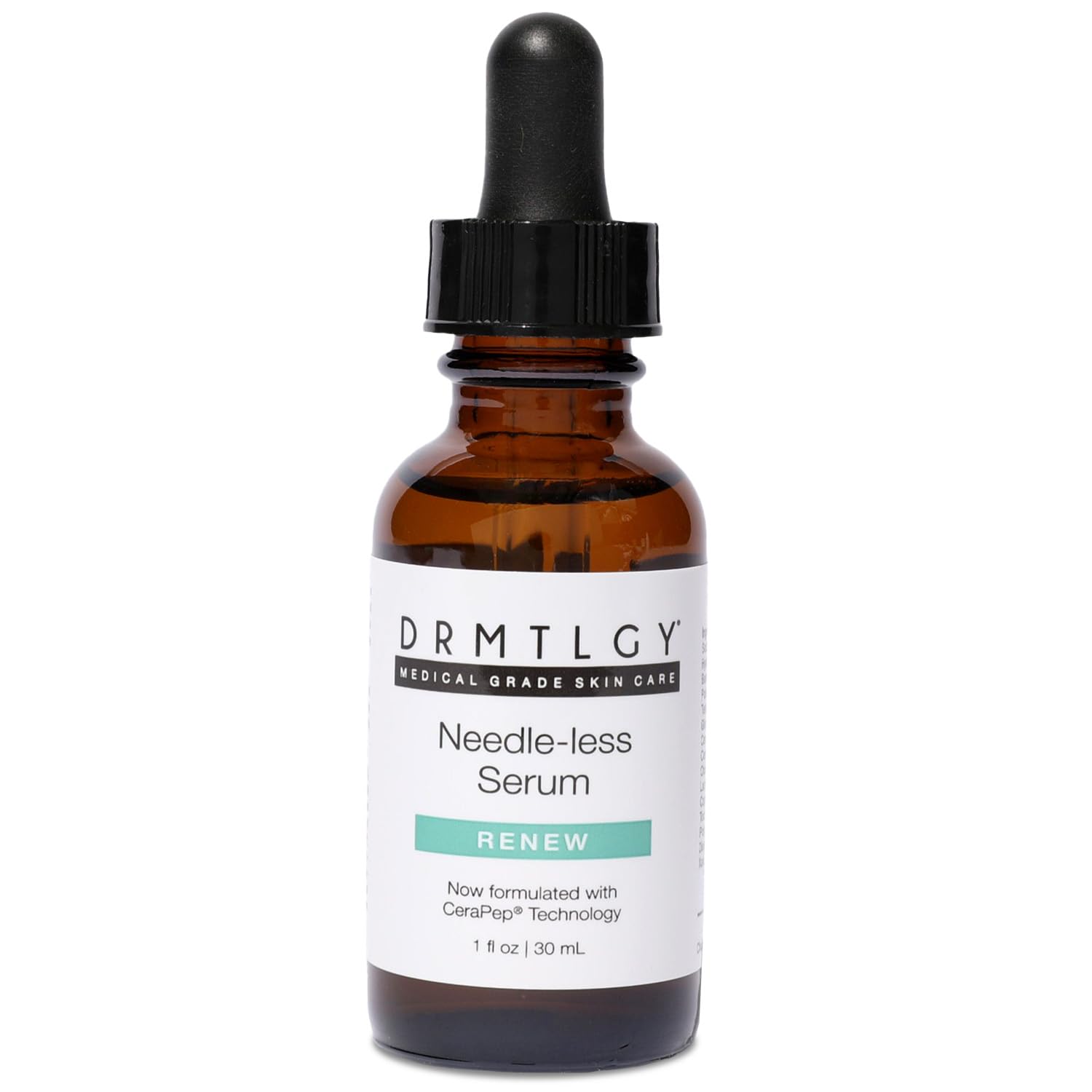 DRMTLGY Needle-less Serum : bouteille élégante prête pour votre routine anti-âge.