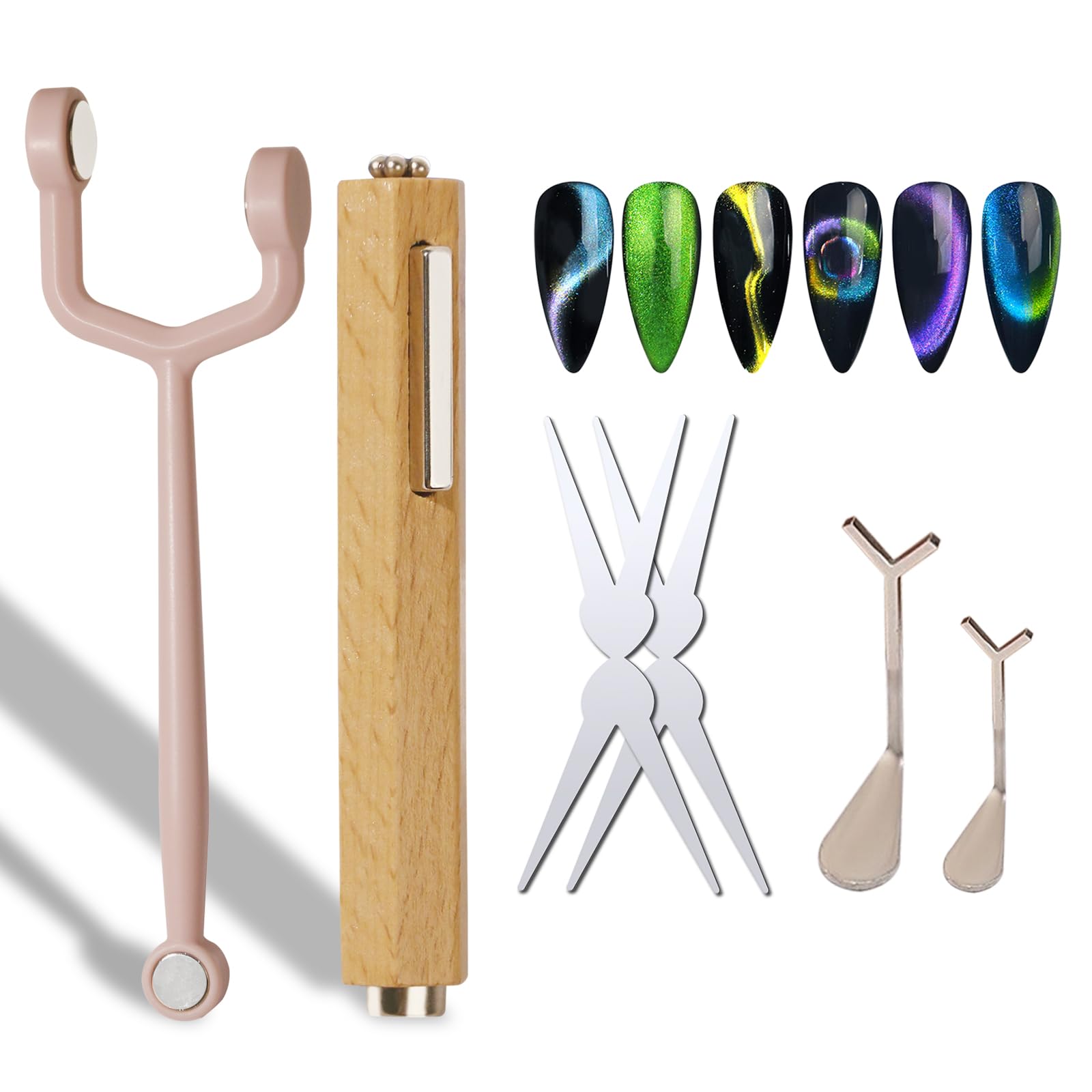 Dr.nail aimant œil-chat octogonal pour créer des motifs variés sur les ongles.