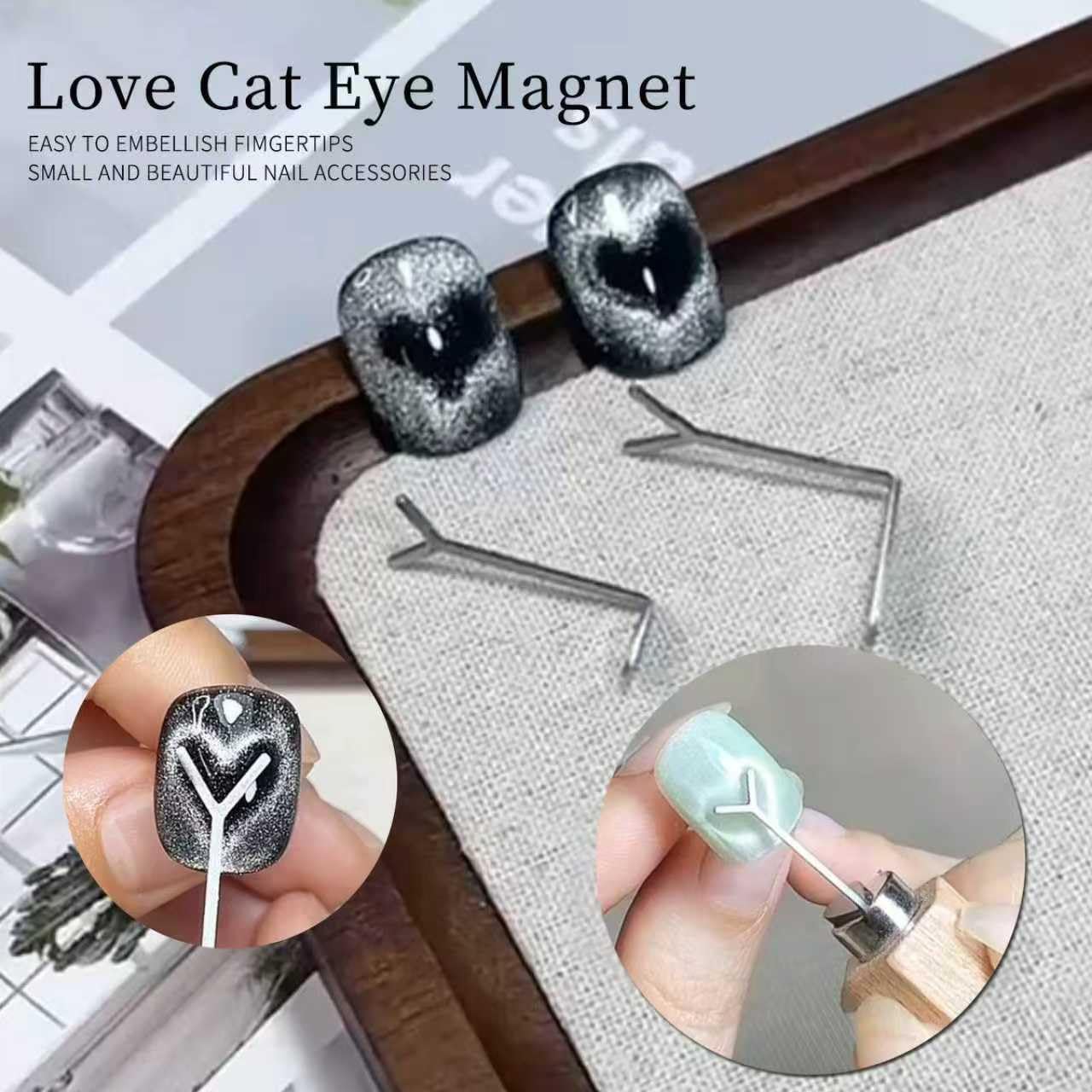 Dr.nail utilisation sur ongle avec aimant pour effet cat-eye.