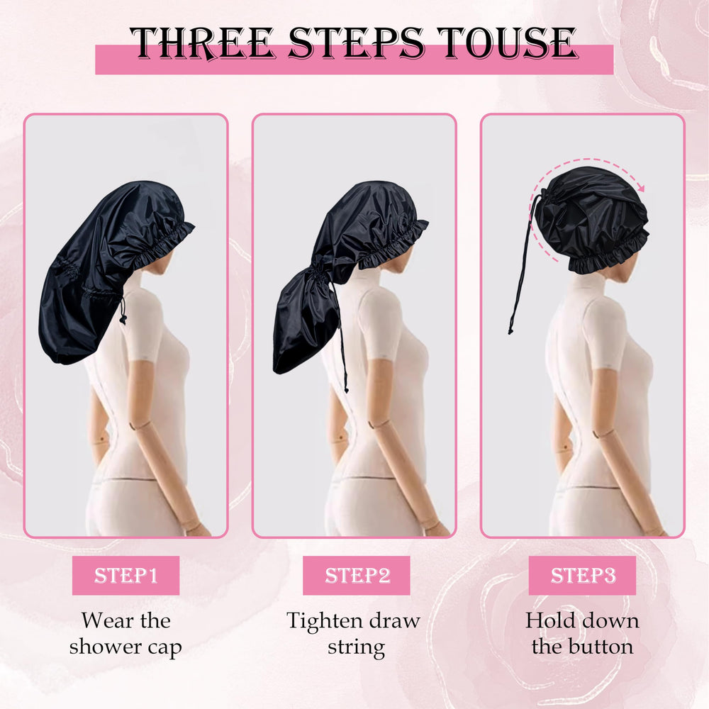 Drokenle cap-douche ideale et polyvalente: ideale pour maquillage et soins de la peau.