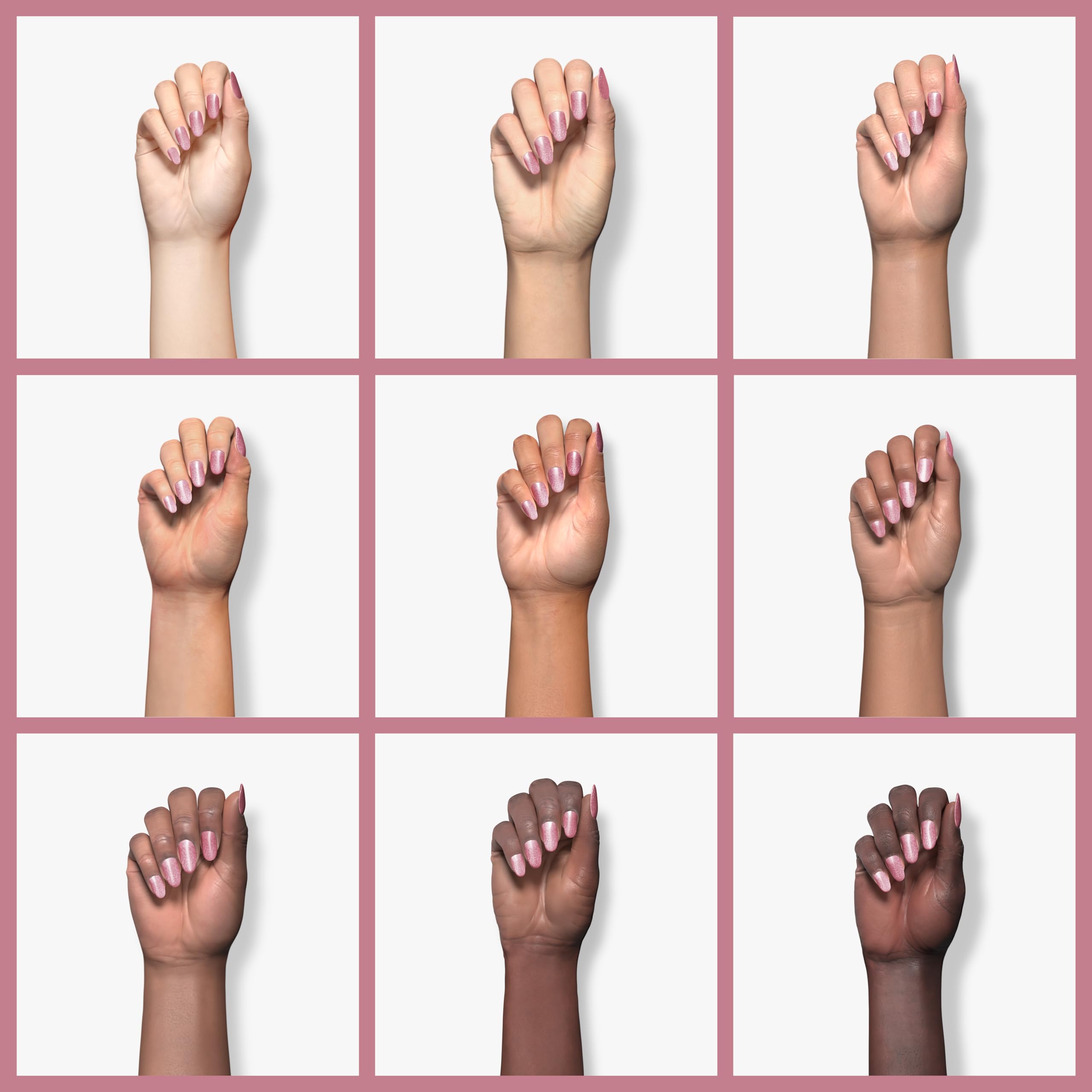 Dr.’s Remedy Enriched Nail Polish Reflective Rose on nails shows long wear potential