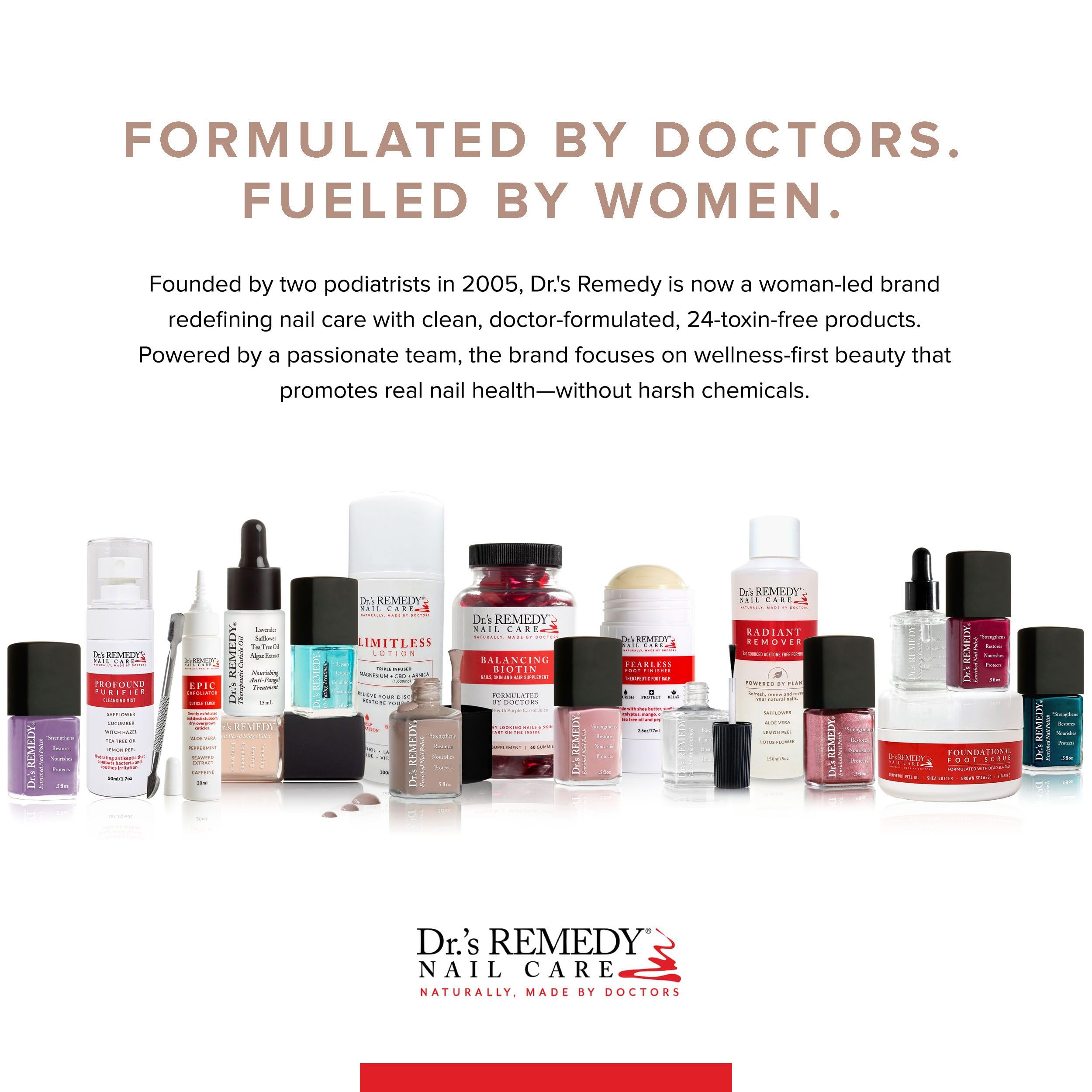 Dr.'s Remedy Caress Cuticle Oil — produit fabriqué aux États-Unis avec ingrédients naturels.