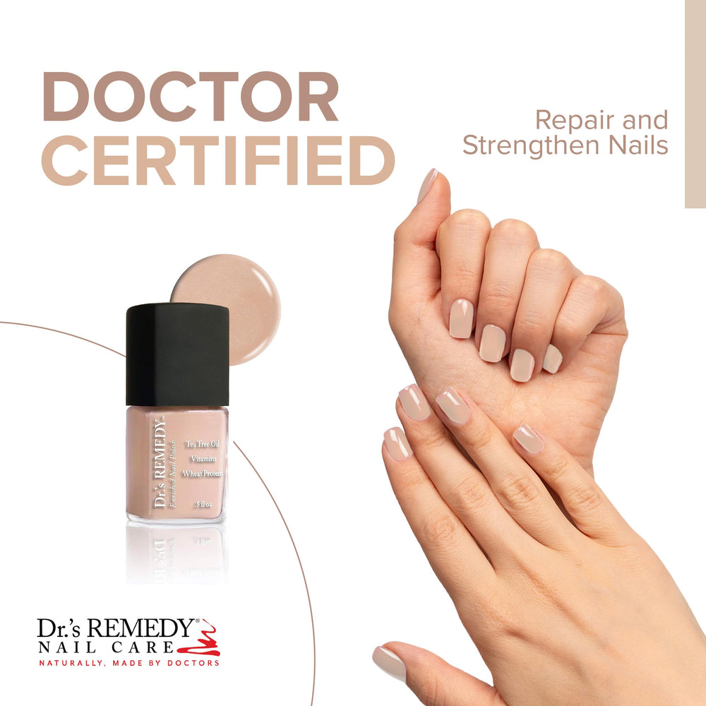 Vernis Dr.'s Remedy brillance longue durée pour une finition lumineuse.