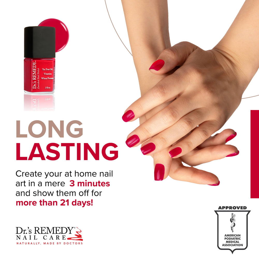 Vernis infusion botanique Dr.’s Remedy – Bouteille: actifs naturels pour des ongles forts.
