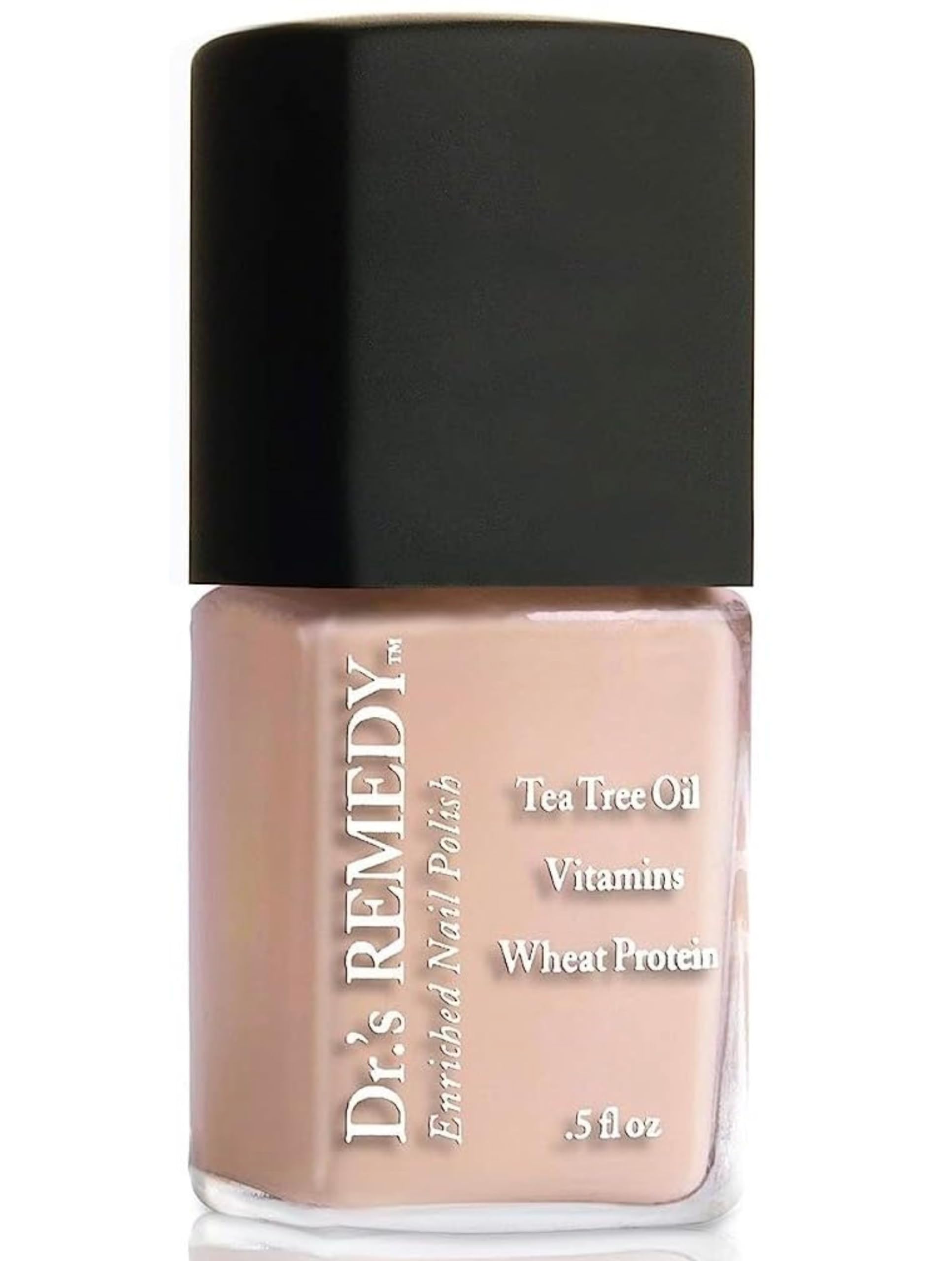 Vernis Dr.'s Remedy Nude Rose nourrissant pour des ongles sains.