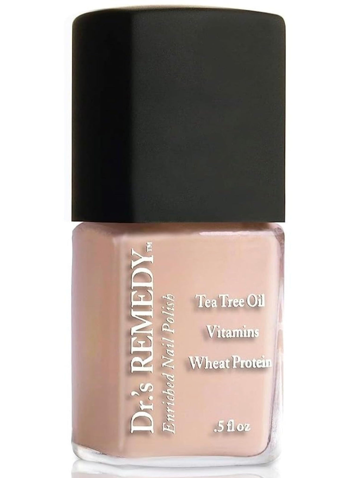 Vernis Dr.'s Remedy Nude Rose nourrissant pour des ongles sains.