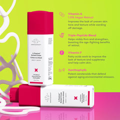 Drunk Elephant A-Passioni crème-retinol avant-apres: aperçu des améliorations possibles