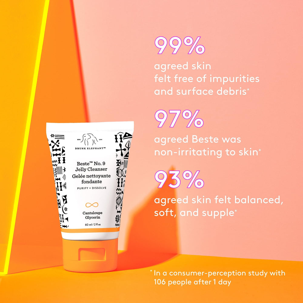 Drunk Elephant Beste No. 9, étape démaquillage en douceur pour toutes les peaux.