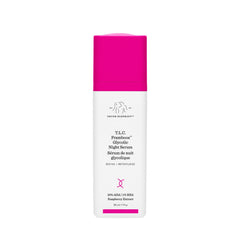 Drunk Elephant Framboos Serum – bouteille prête pour la routine nocturne et exfoliation légère.
