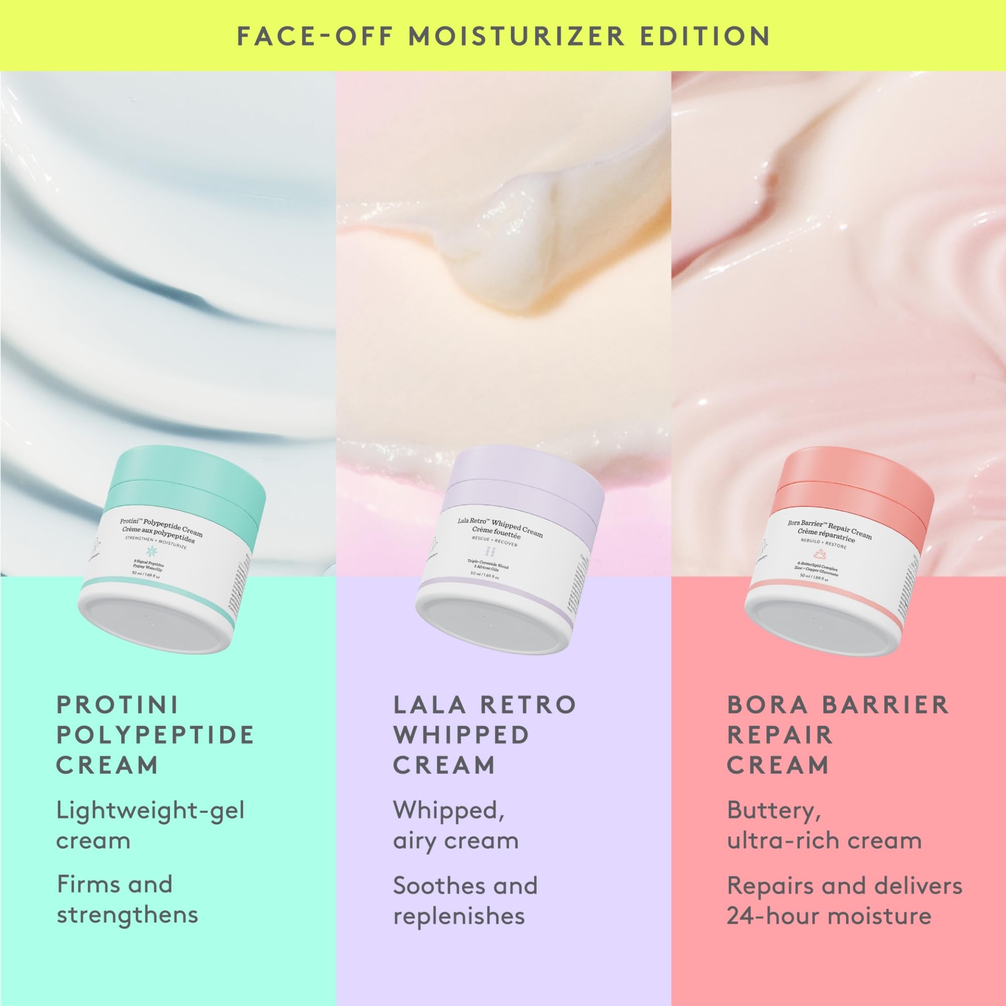 Ceramides triple Lala Retro pour une hydratation durable.