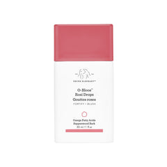 Drunk Elephant O-Bloos Rosi Drops – Bouteille visible avec teinte pêche-rose et effet rosé naturel.