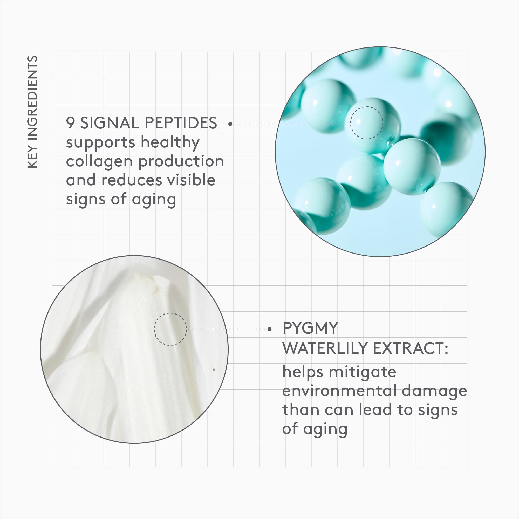 Effet fermeté visuel Protini de Drunk Elephant: peau tendue après application.