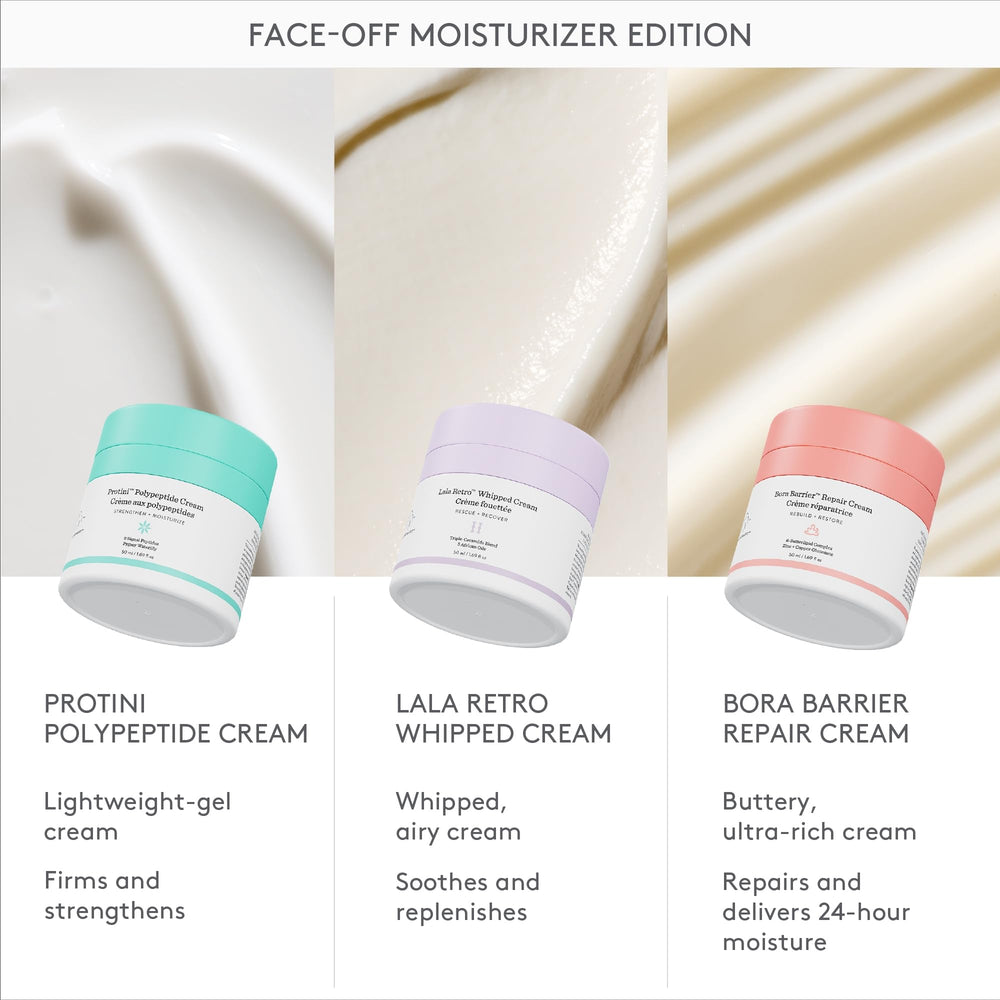 Rituel quotidien Protini de Drunk Elephant: peau rééquilibrée et revitalisée.