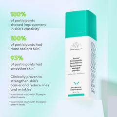 Étiquette claire sur Drunk Elephant Protini Powerpeptide Resurf, facilité d'utilisation au quotidien