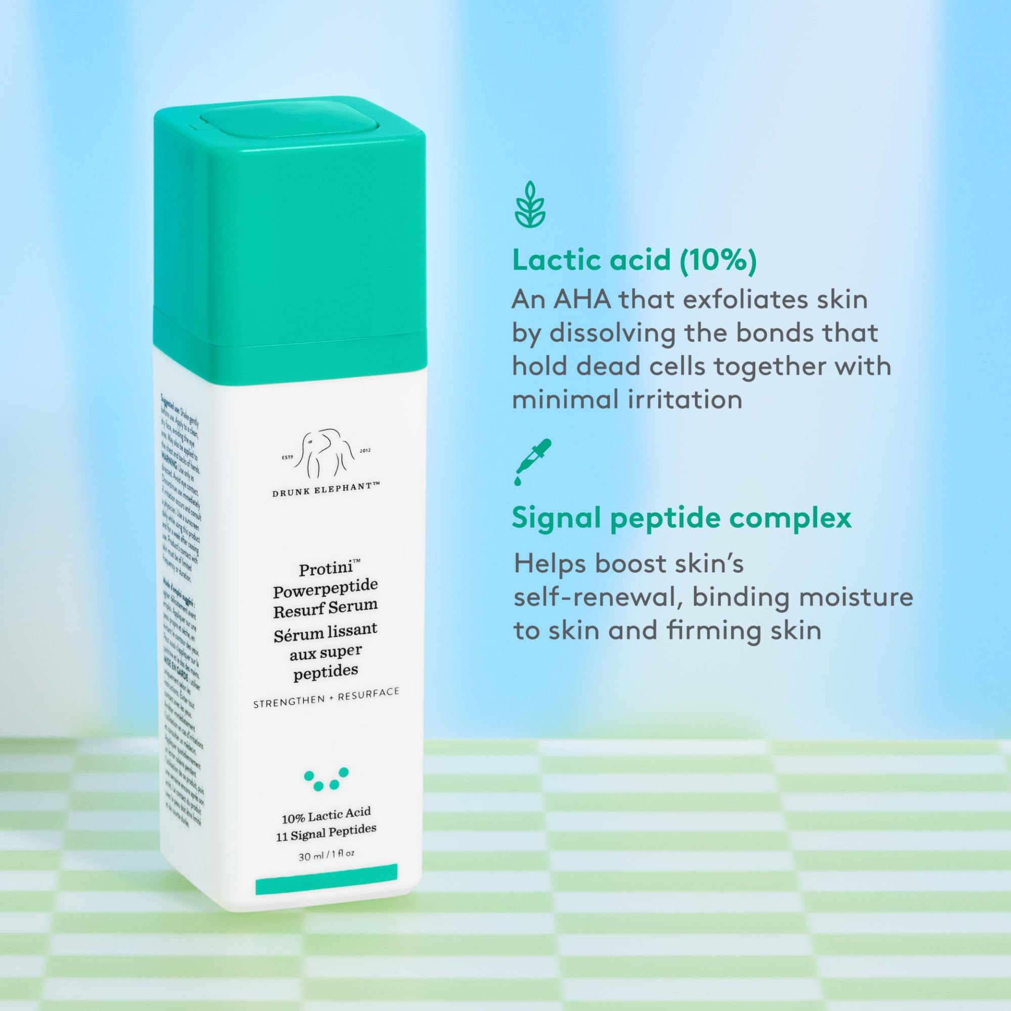 Texture légère et non grasse de Protini Powerpeptide Resurf, facile à estomper