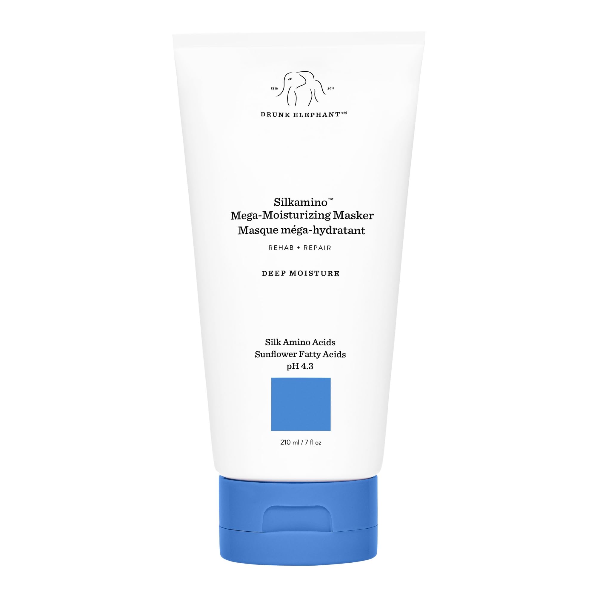 Drunk Elephant Silkamino: bouteille hydratante pour cheveux plus doux et brillants.
