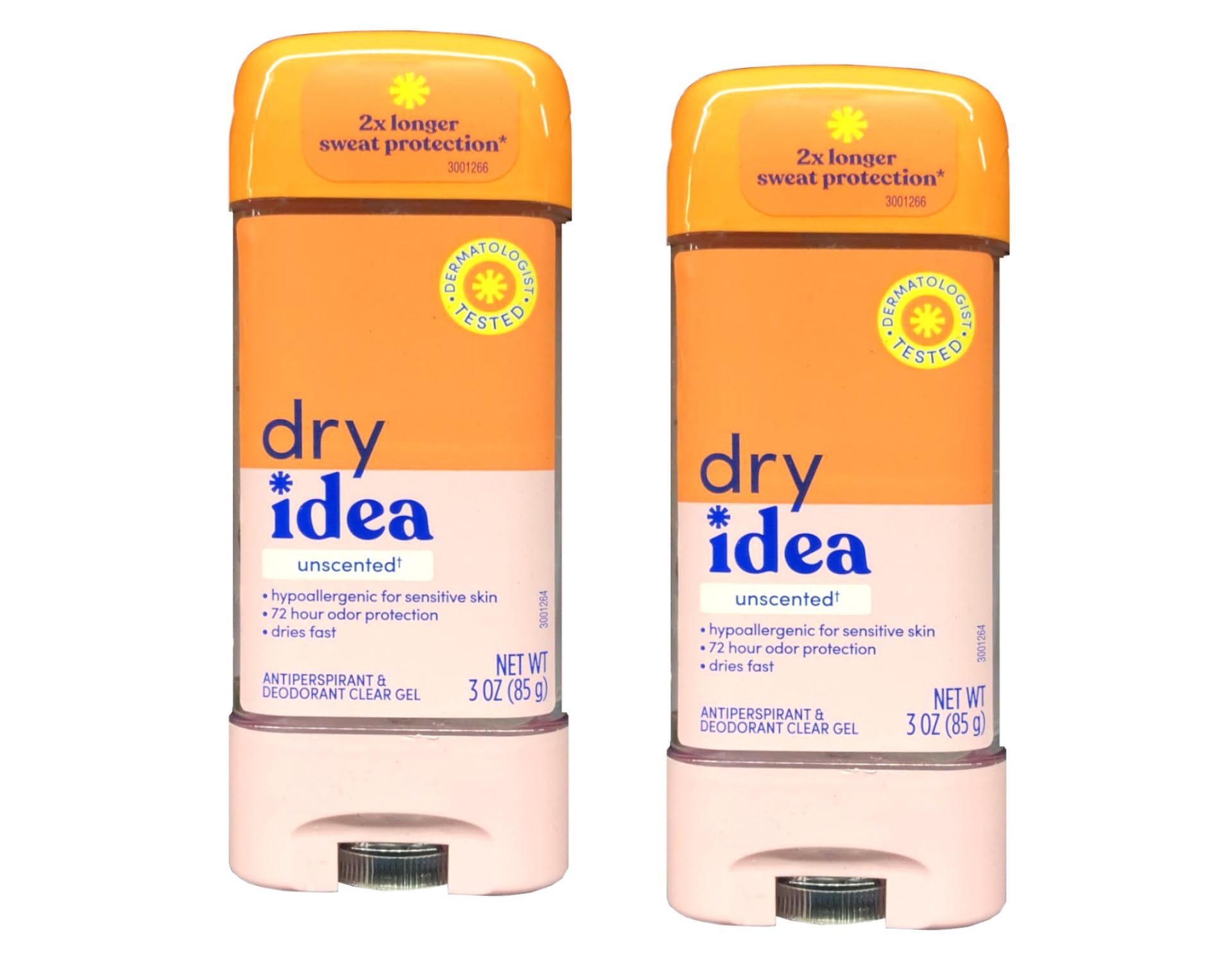 Application of Dry Idea gel underarm for all-day dryness