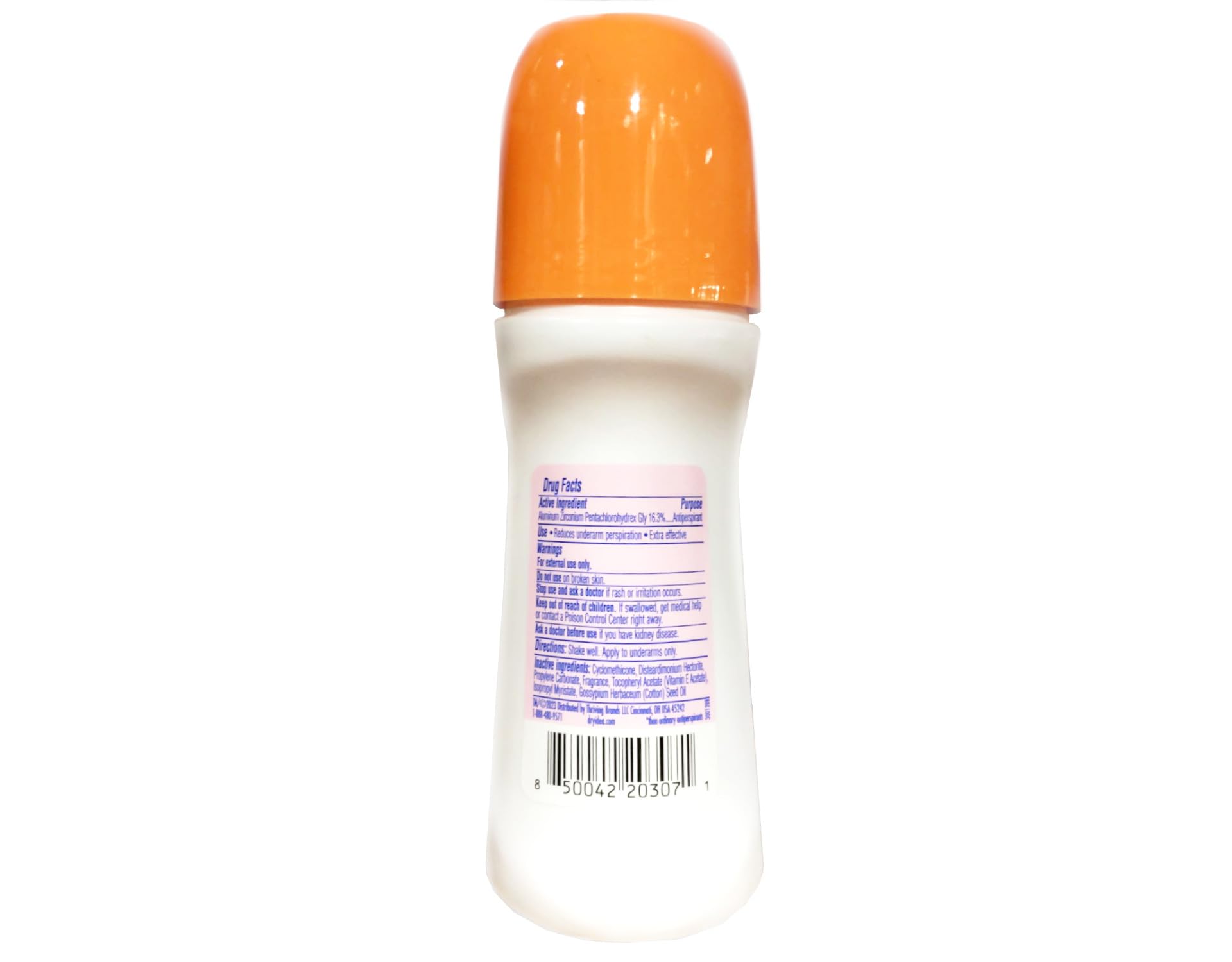 Étui voyage Dry Idea Fresh Linen Roll-On pratique et compact.