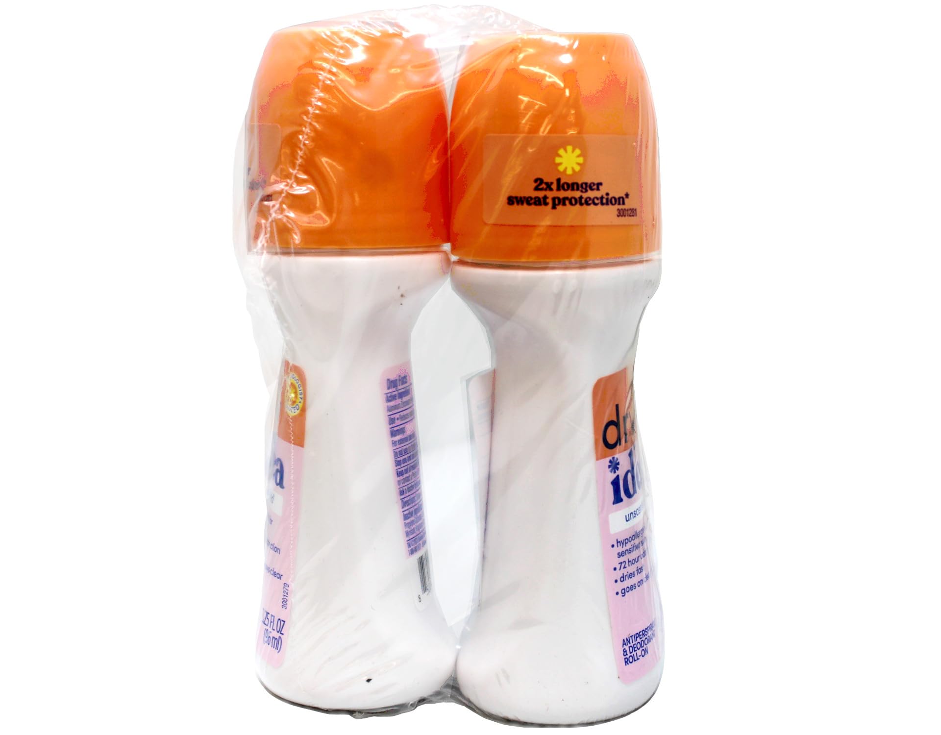 Dry Idea Roll-On Sans Parfum — testé dermatologiquement pour la sécurité.