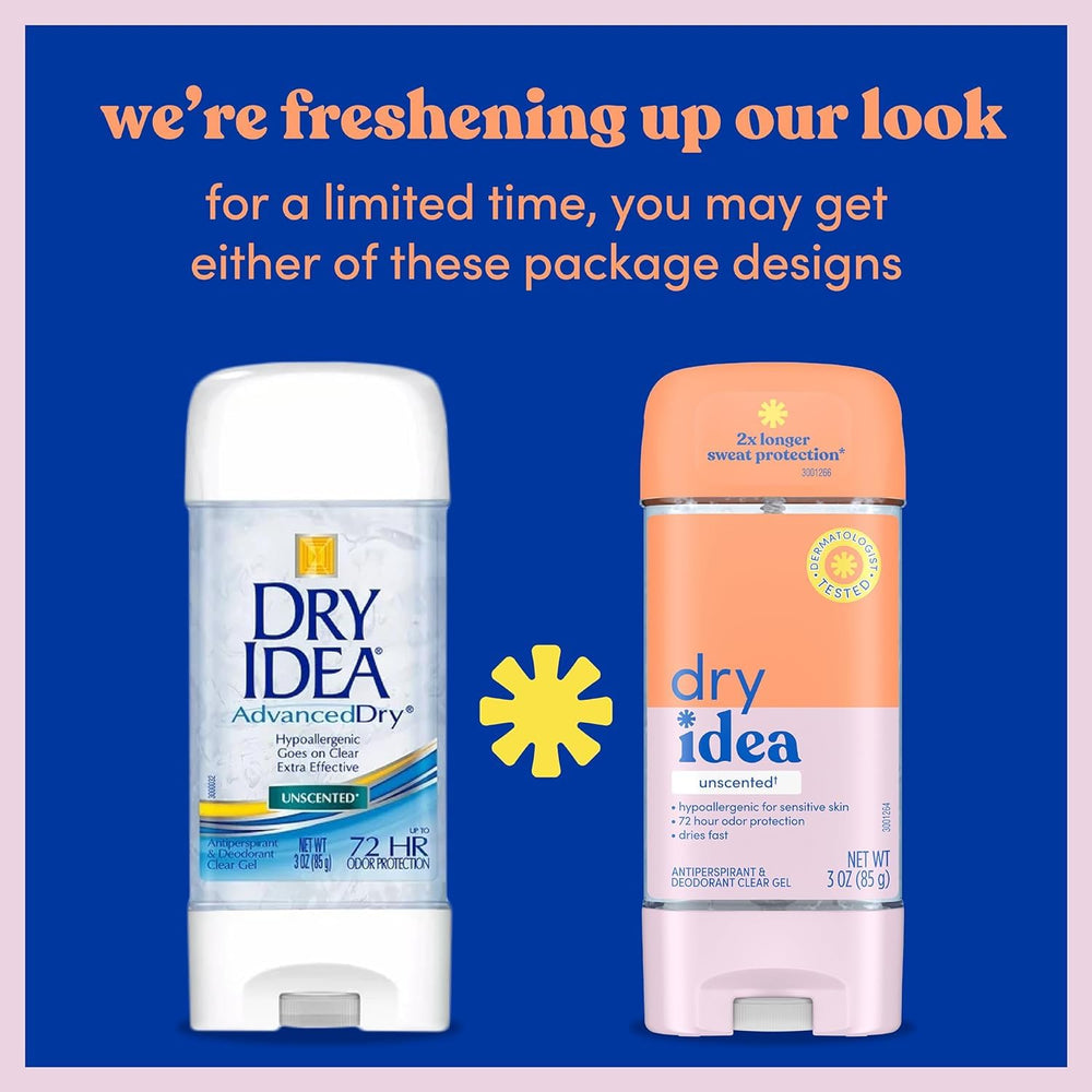 Dry Idea séchage rapide, confort durable tout au long de journée.