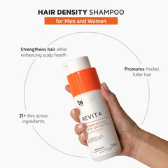 Shampoing Revita DS Laboratories, formule sans sulfate offrant une sensation légère et sans résidu.