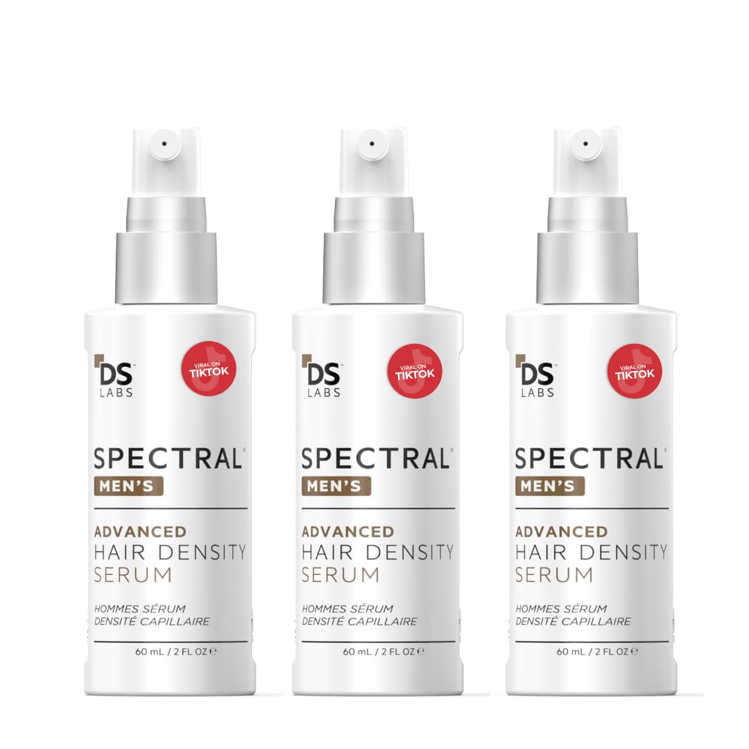 Sérum Spectral pour hommes DS Laboratories, bouteille affichant densité visuelle.