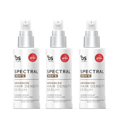 Sérum Spectral pour hommes DS Laboratories, bouteille affichant densité visuelle.