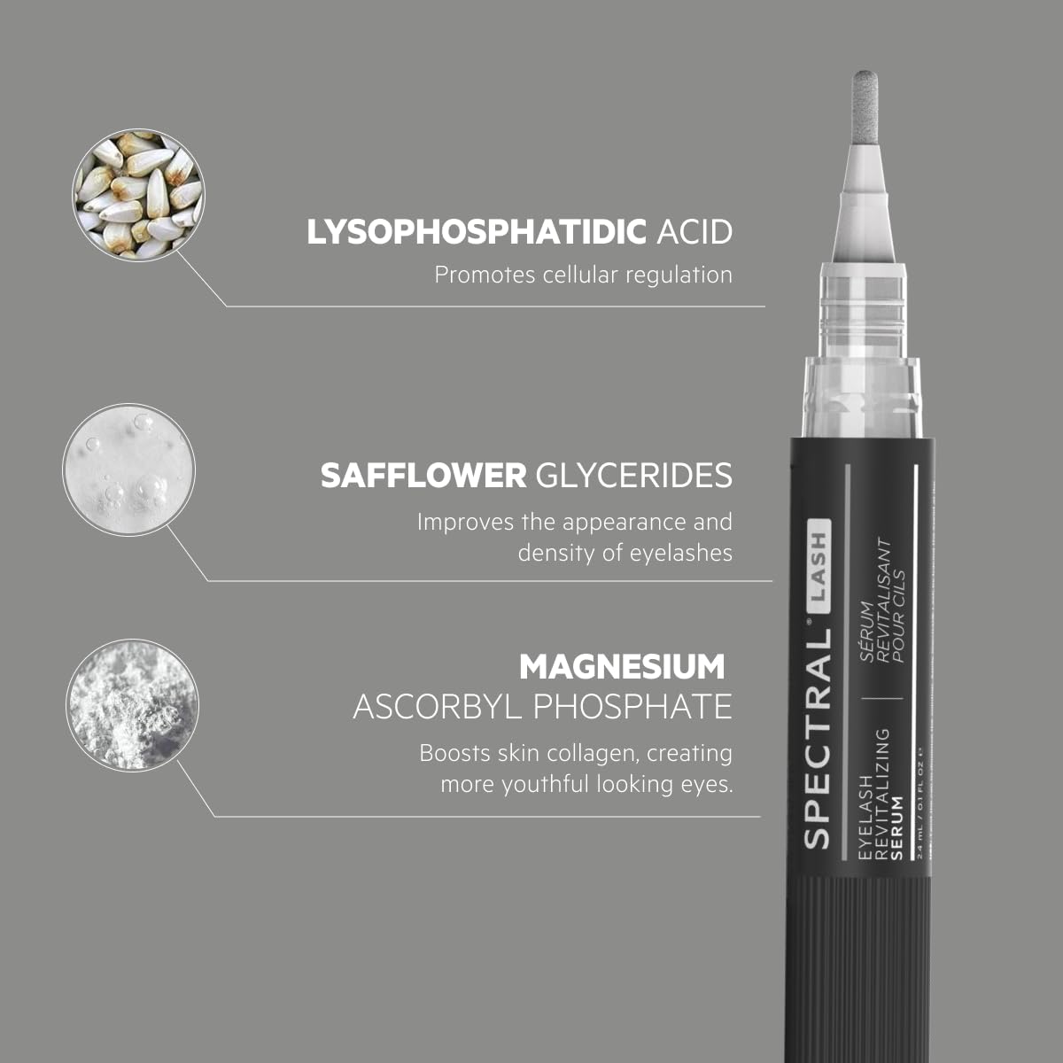 DS Laboratories Spectral.LASH sans huile compatible extensions pour soins sûrs des cils.