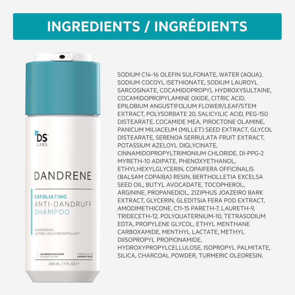 DS Labs Dandrene – Routine quotidienne facilitée, soin capillaire pratique.