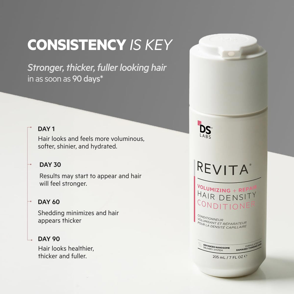 Revita facilite le démêlage sans peser les cheveux.