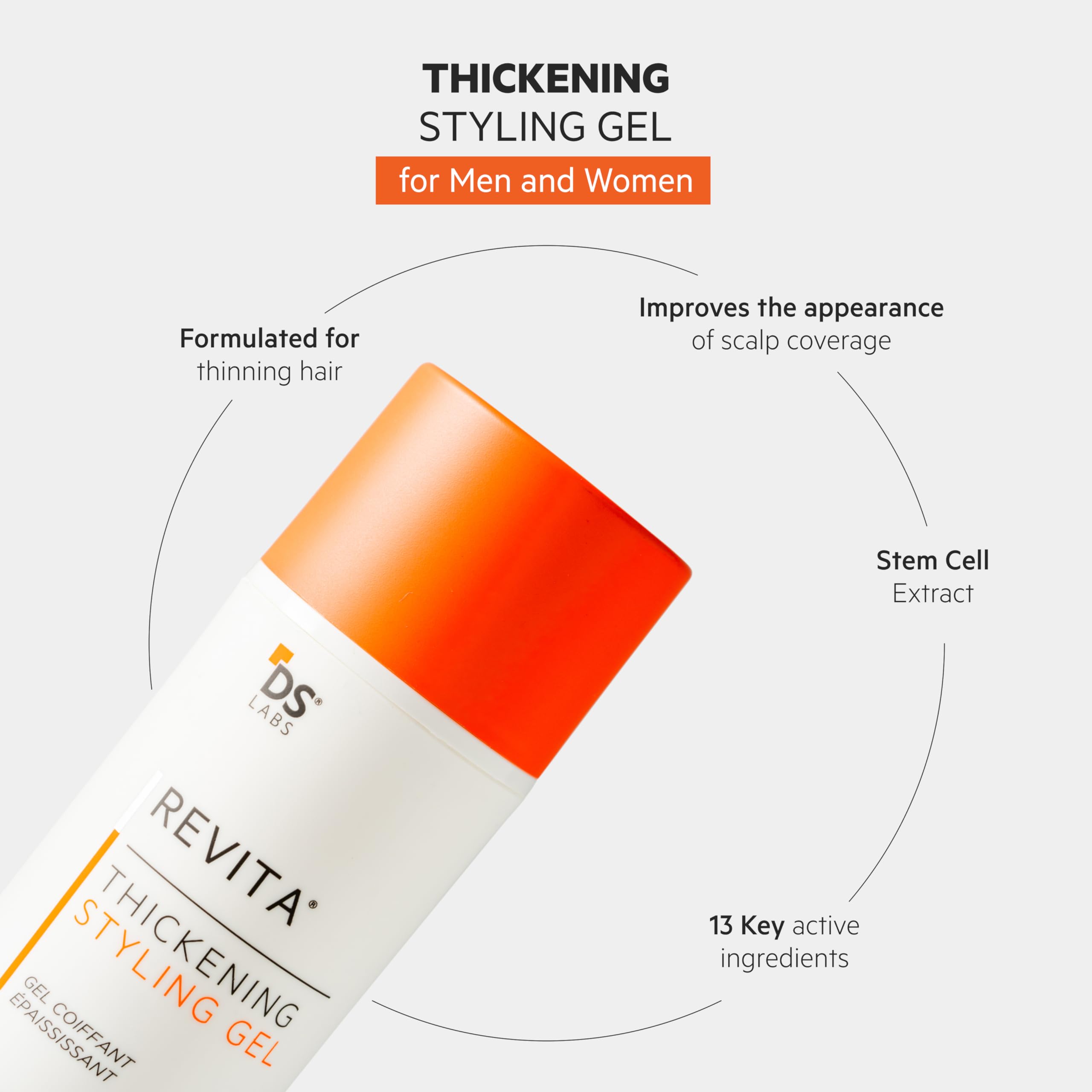 Revita Gel DS Labs volume-cheveux pour plus de corps et mouvement.